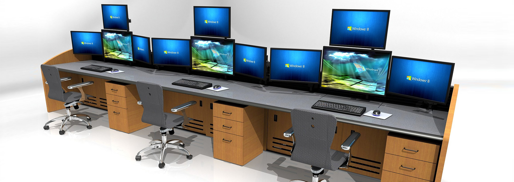 control room furniture | noc console design | critical