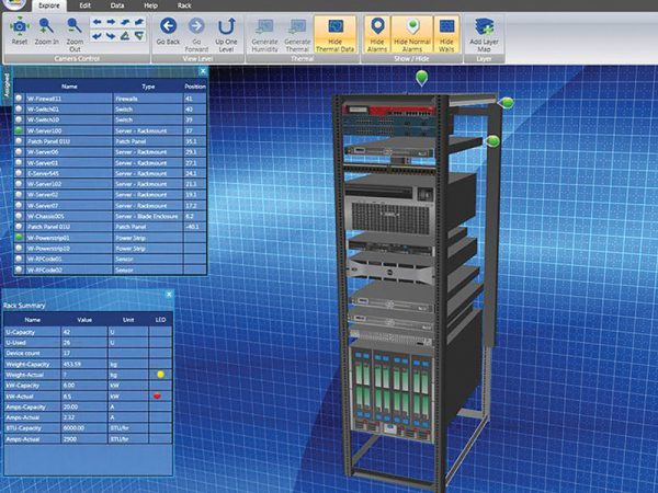 Ramp DCIM Monitoring Software rendering