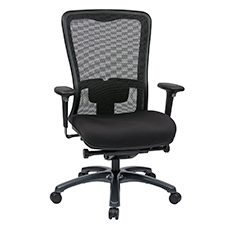 Dual Function Ergonomic Airgrid Chair Leather Front