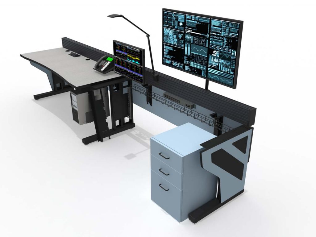 Command Tech Control Room Console Furniture Solution